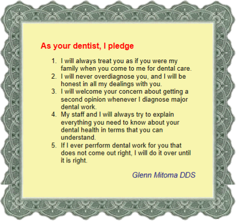 Pledge to Dental Patients